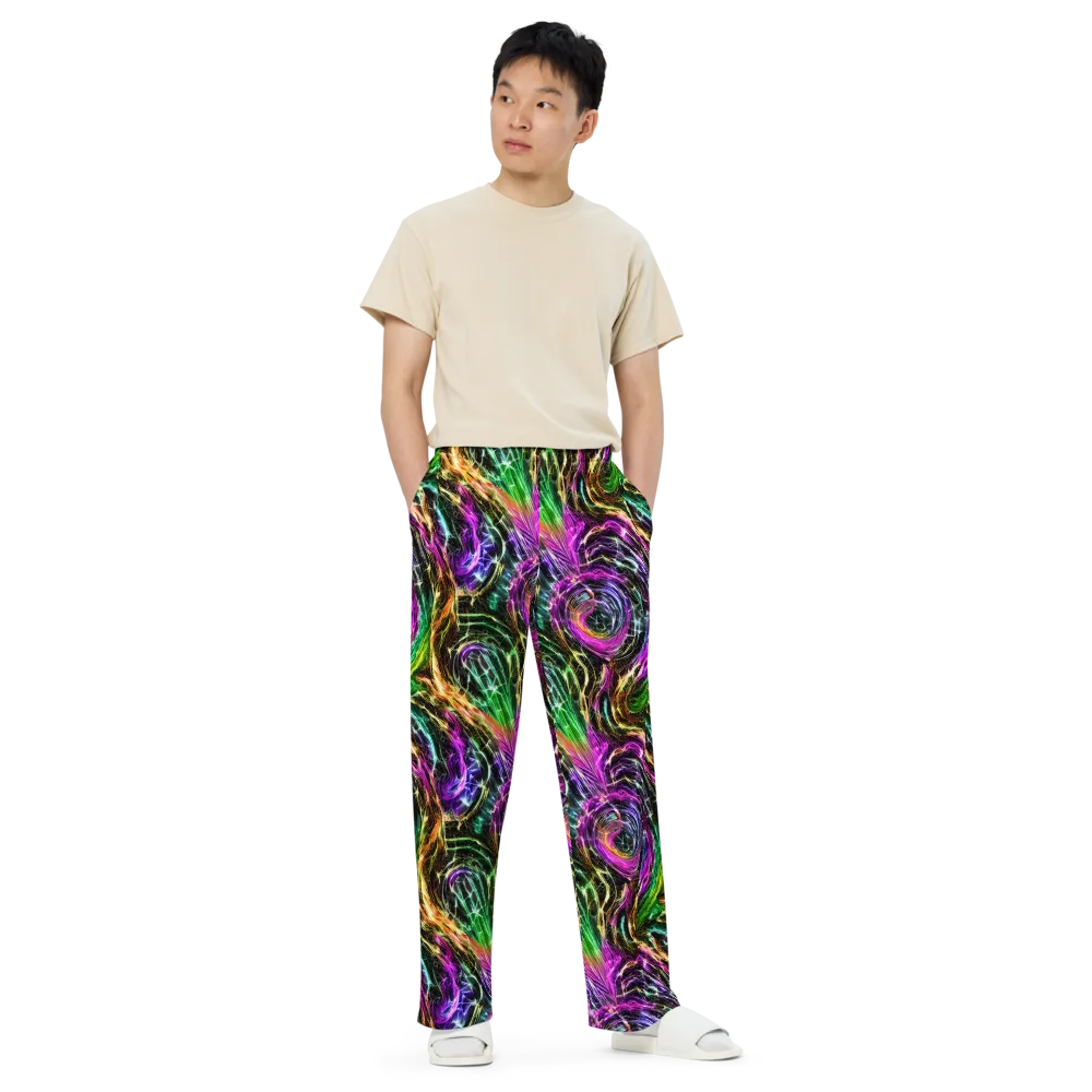 Liquid Riot on Wide-Leg Pants — Front