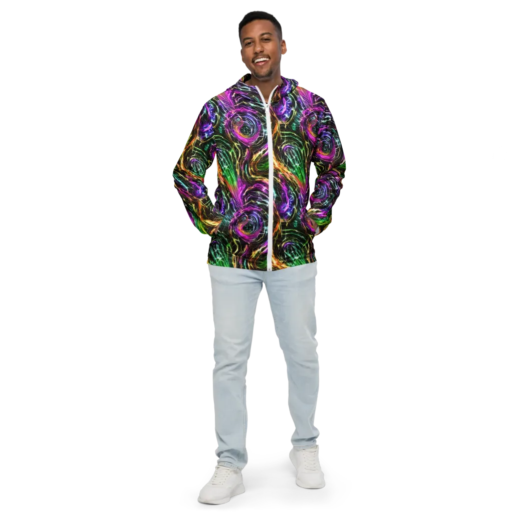 Liquid Riot on Men's Windbreaker — Front