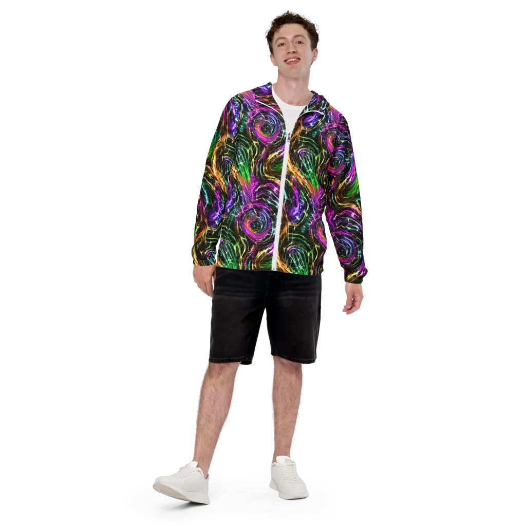 Liquid Riot on Men's Windbreaker — Front