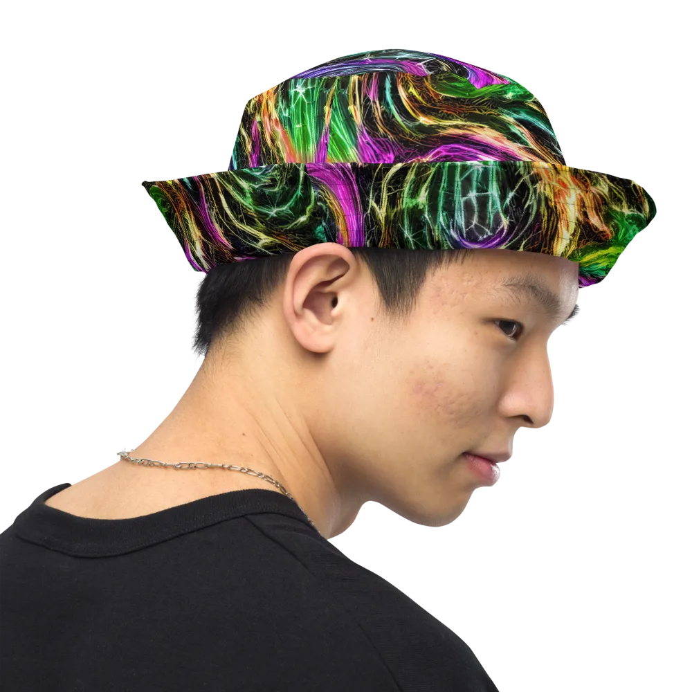 Liquid Riot on Reversible Bucket Hat — Right Outside