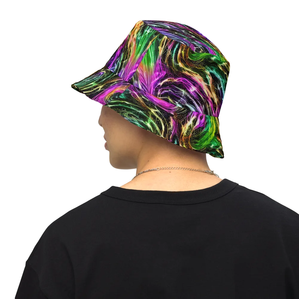 Liquid Riot on Reversible Bucket Hat — Back Inside