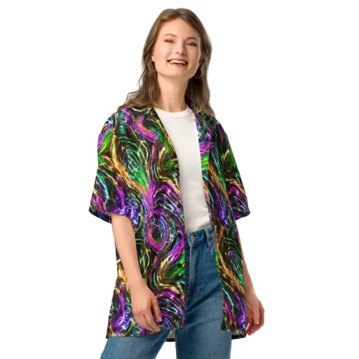 Liquid Riot on a Button Shirt