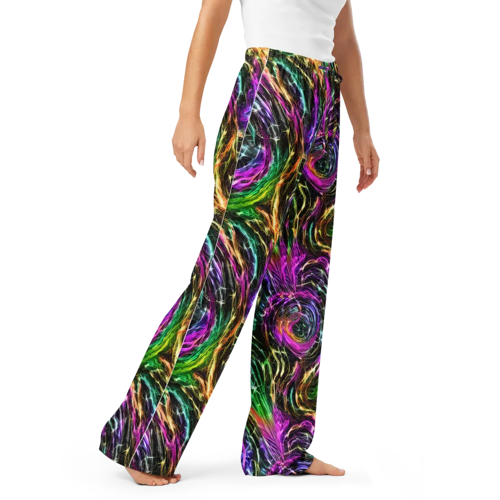 Liquid Riot on Women's Pajama Pants — Right Front
