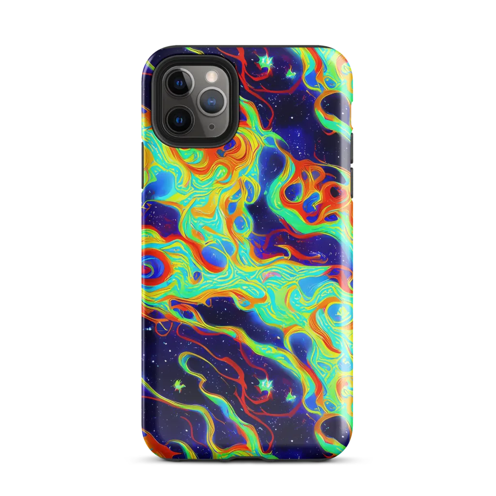 Neon Cosmos on Tough Case for iPhone® — Front