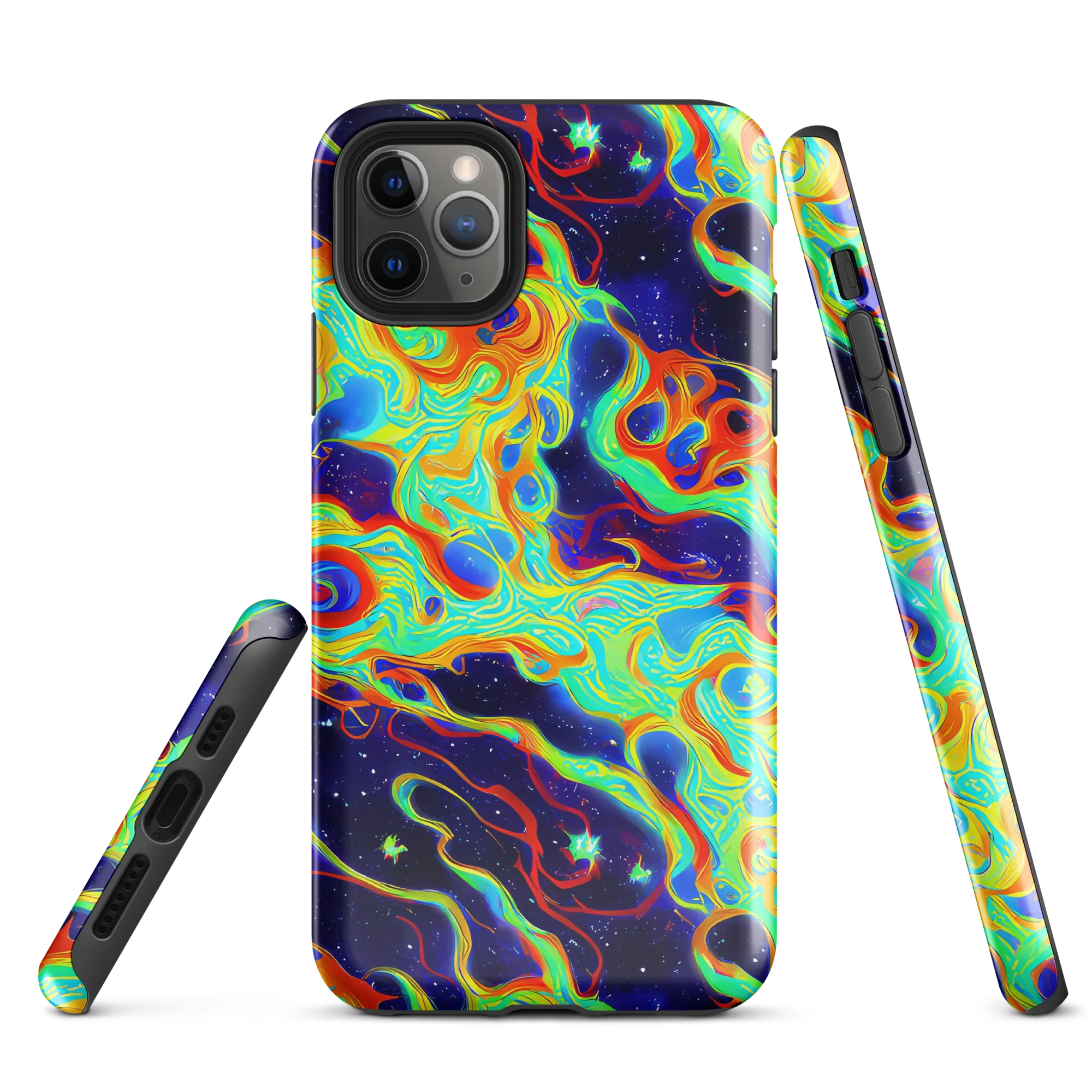 Neon Cosmos on Tough Case for iPhone® — Front