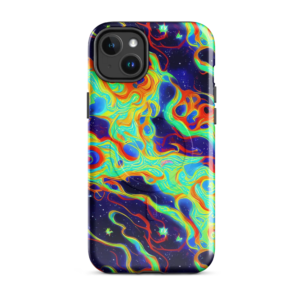 Neon Cosmos on MagSafe Tough Case for iPhone® — Front