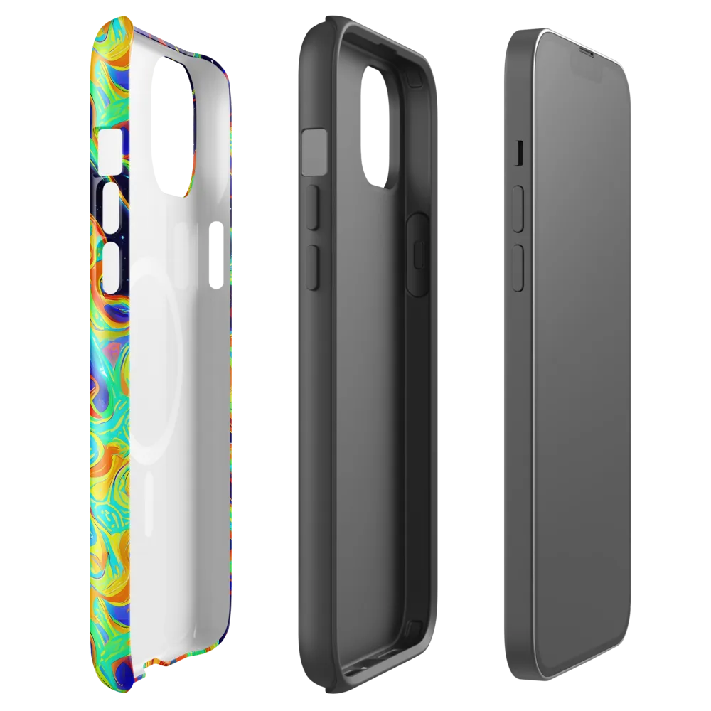 Neon Cosmos on MagSafe Tough Case for iPhone® — Front