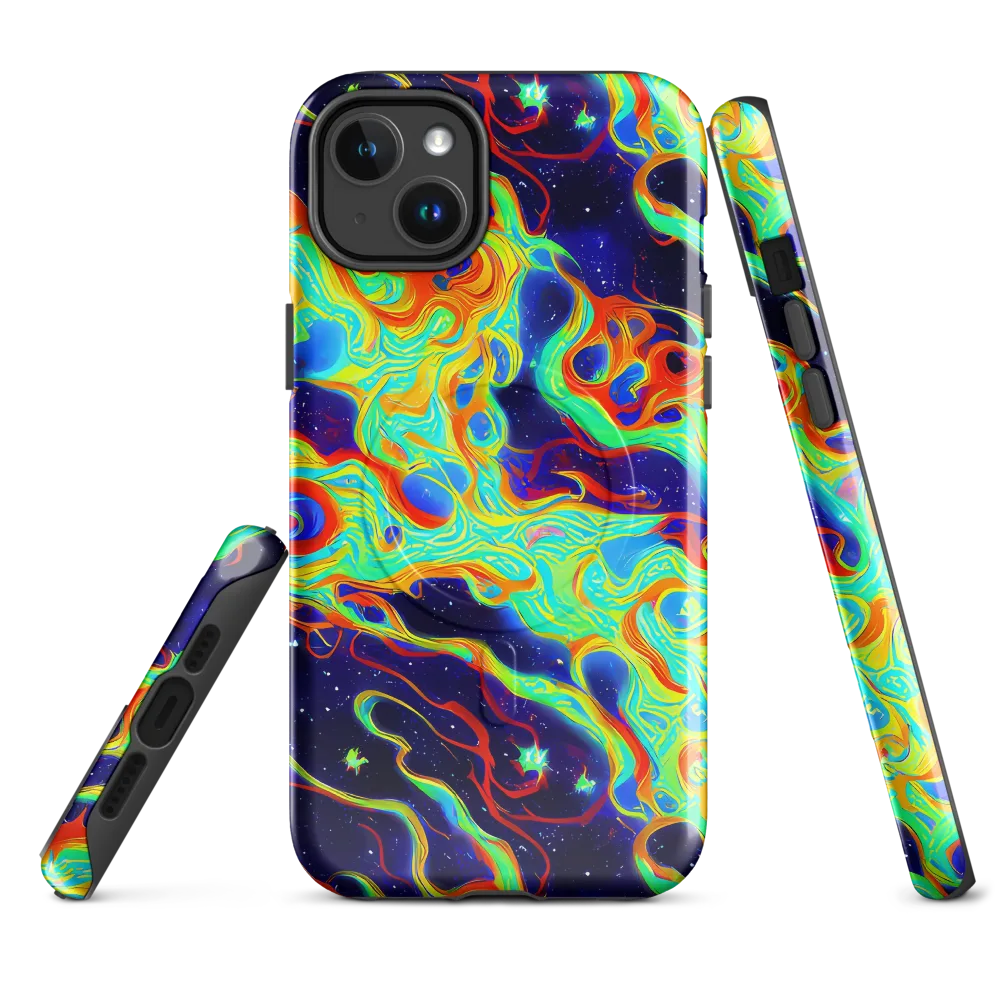 Neon Cosmos on MagSafe Tough Case for iPhone® — Front