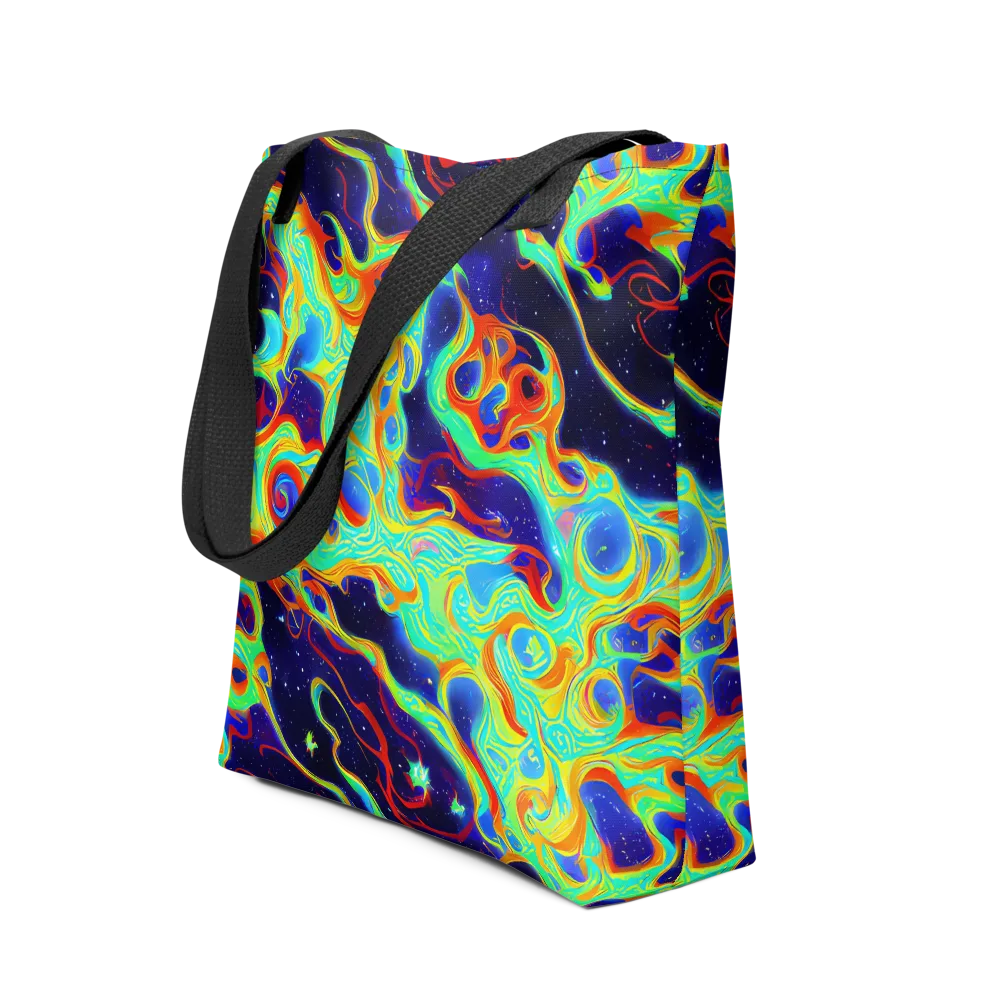 Neon Cosmos on Tote Bag — Front