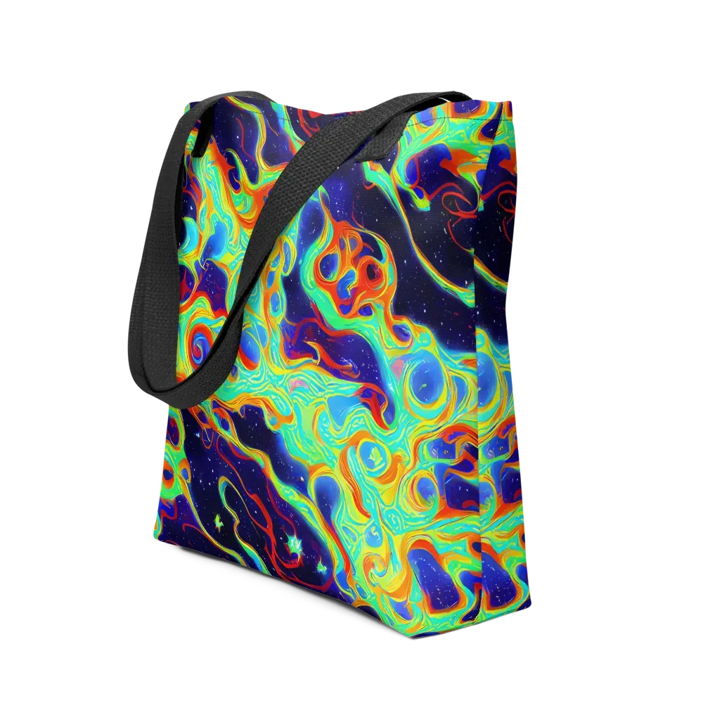 Neon Cosmos on Tote Bag — Front