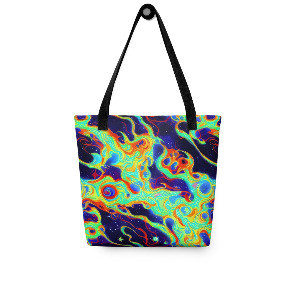 Neon Cosmos on Tote Bag — Front