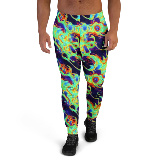 Neon Cosmos on a Men's Joggers