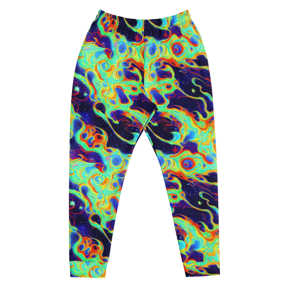 Neon Cosmos on Men's Joggers — Front