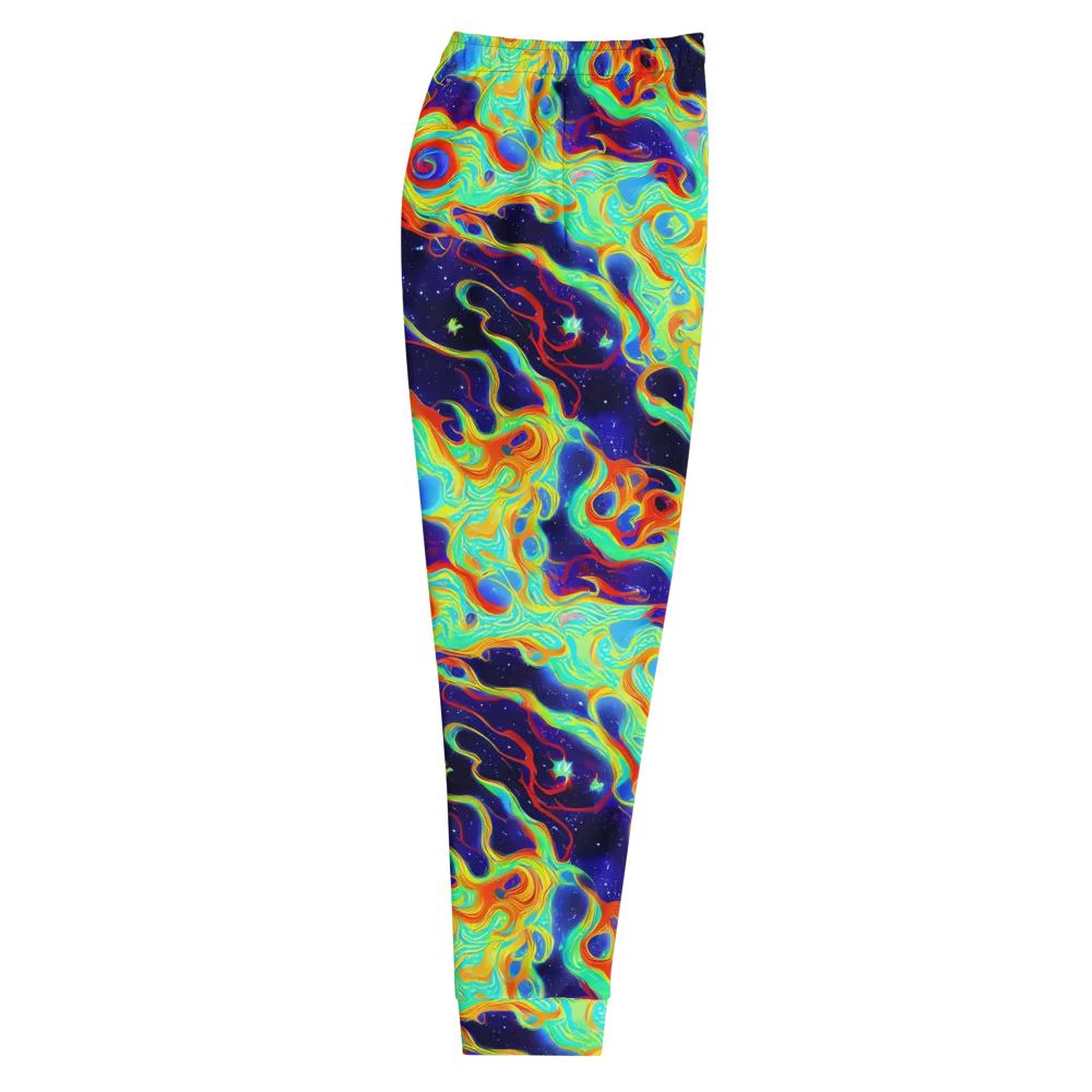 Neon Cosmos on Men's Joggers — Right