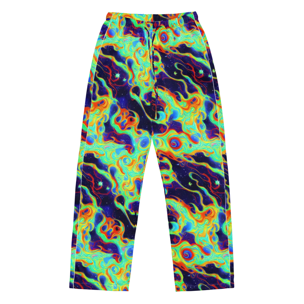 Neon Cosmos on Women's Pajama Pants — Front