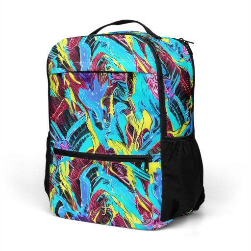 Chromatic Flora on a Utility Backpack
