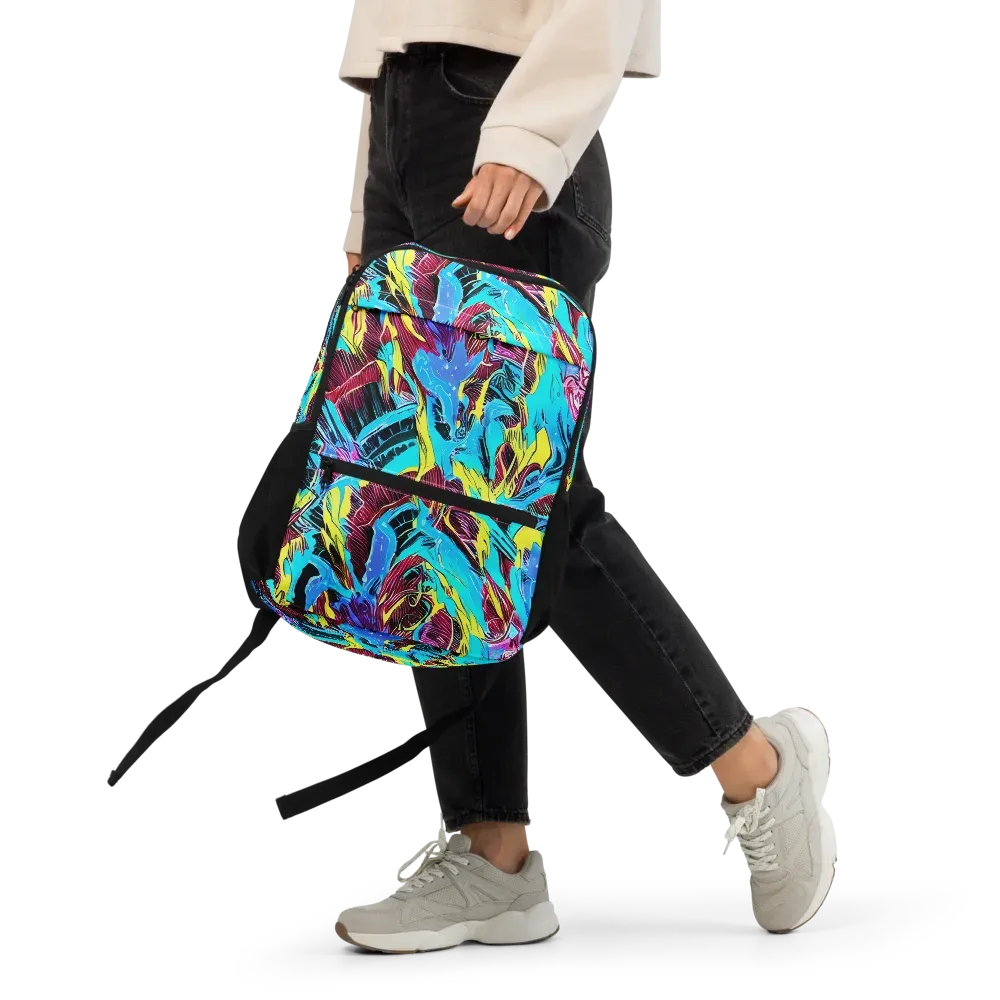 Chromatic Flora on Utility Backpack — Front