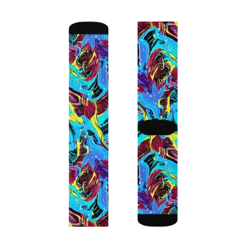 Chromatic Flora on a Socks