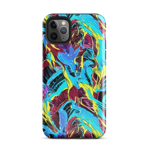 Chromatic Flora on a Tough Case for iPhone®