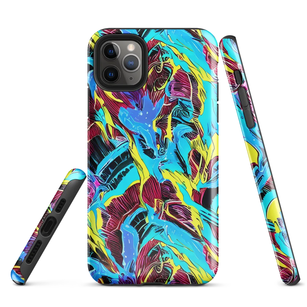 Chromatic Flora on Tough Case for iPhone® — Front