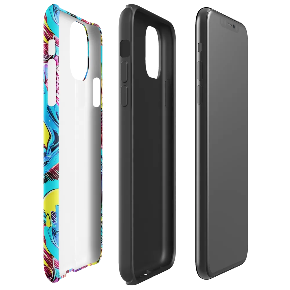 Chromatic Flora on Tough Case for iPhone® — Right