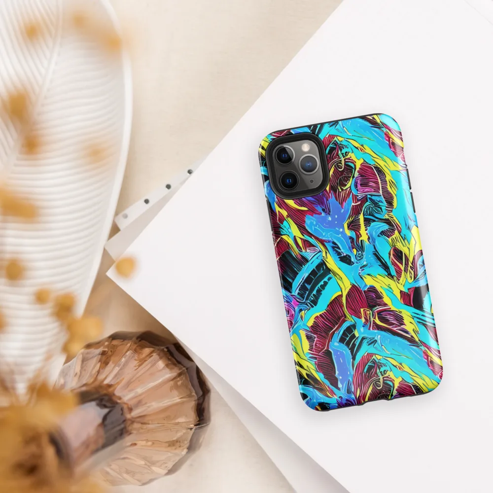 Chromatic Flora on Tough Case for iPhone® — Front