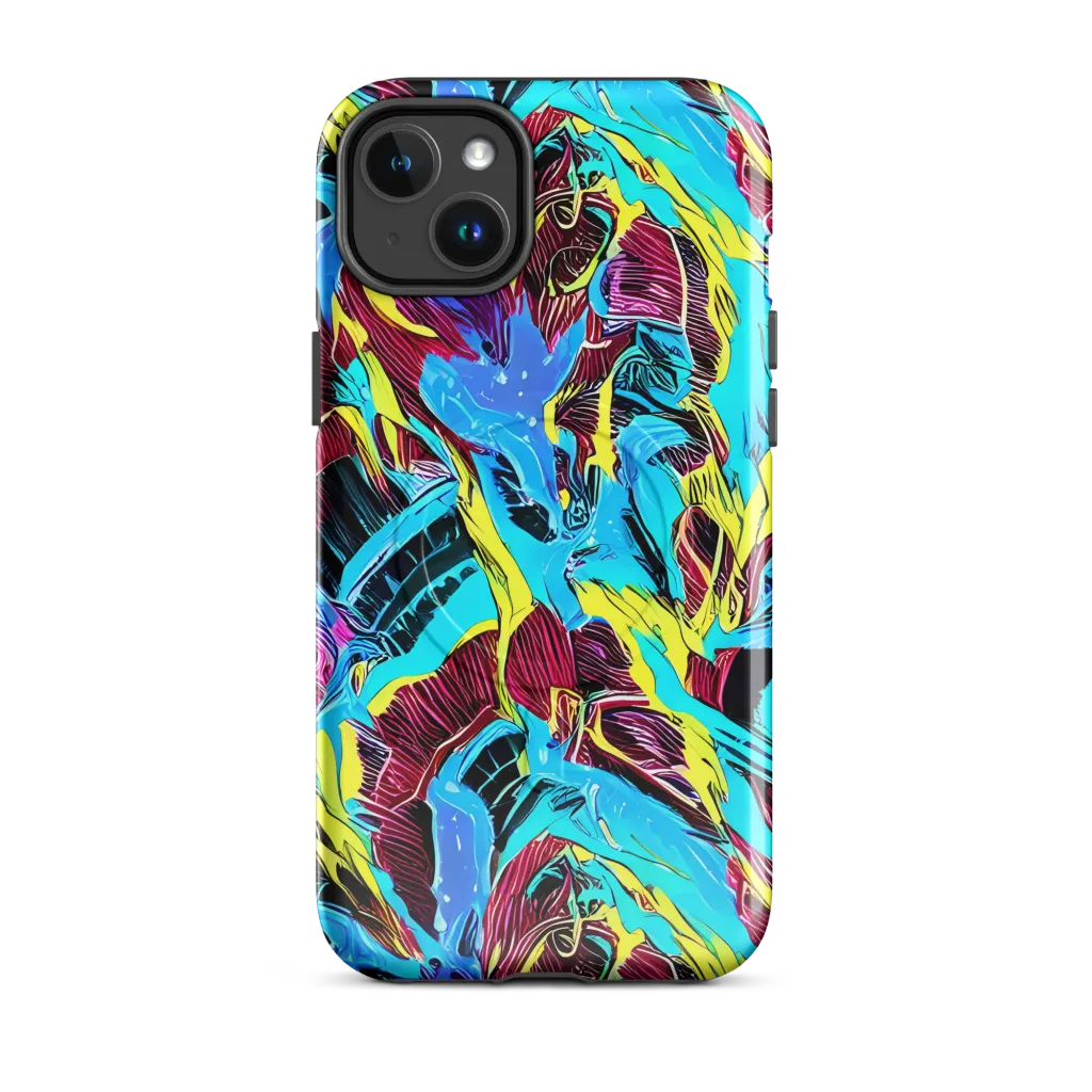 Chromatic Flora on MagSafe Tough Case for iPhone® — Front