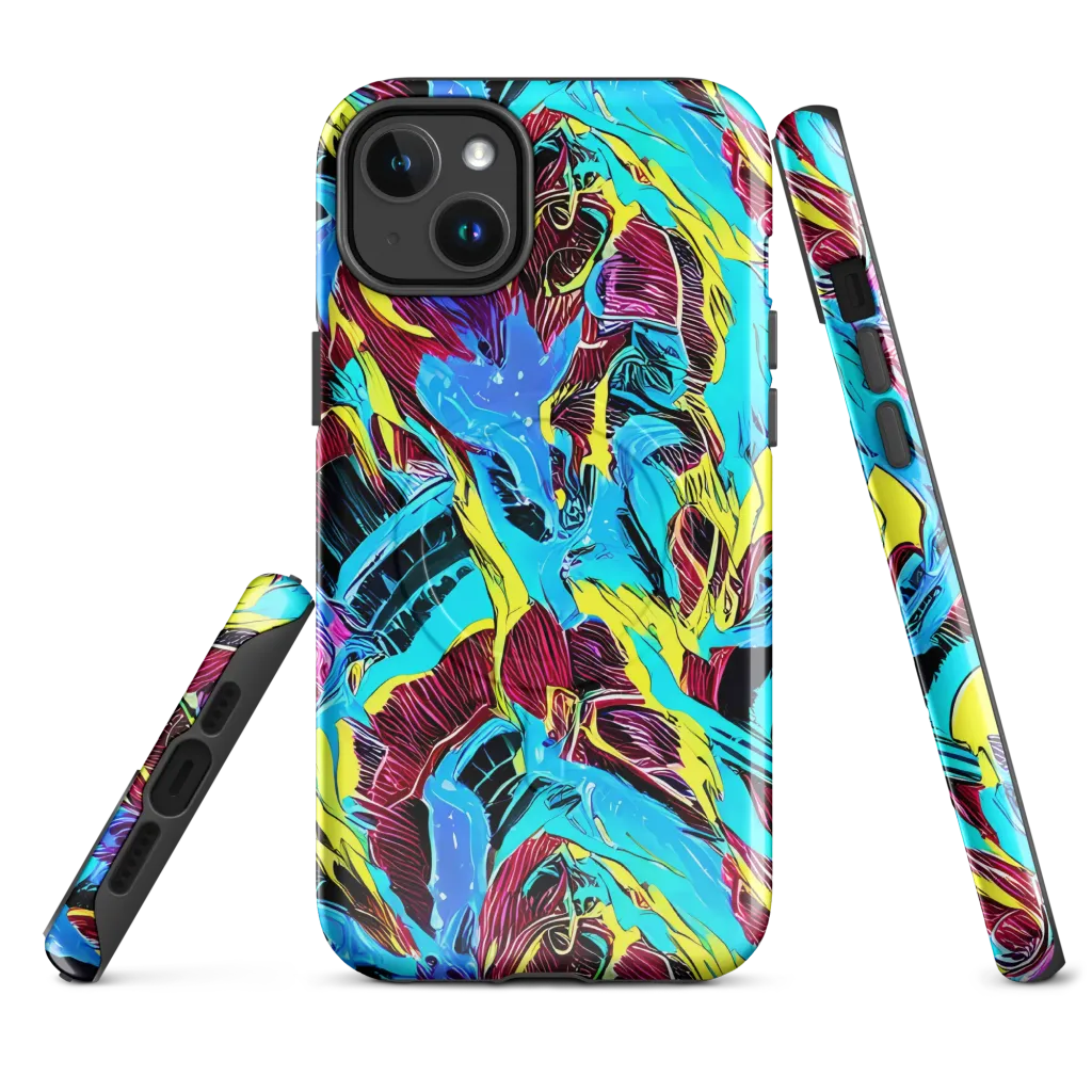 Chromatic Flora on MagSafe Tough Case for iPhone® — Front