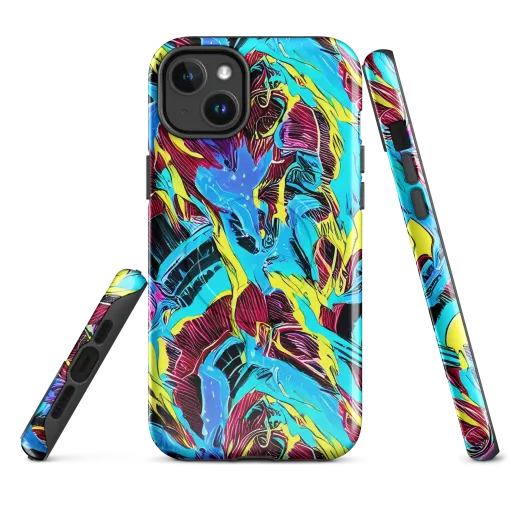 Chromatic Flora on a MagSafe Tough Case for iPhone®