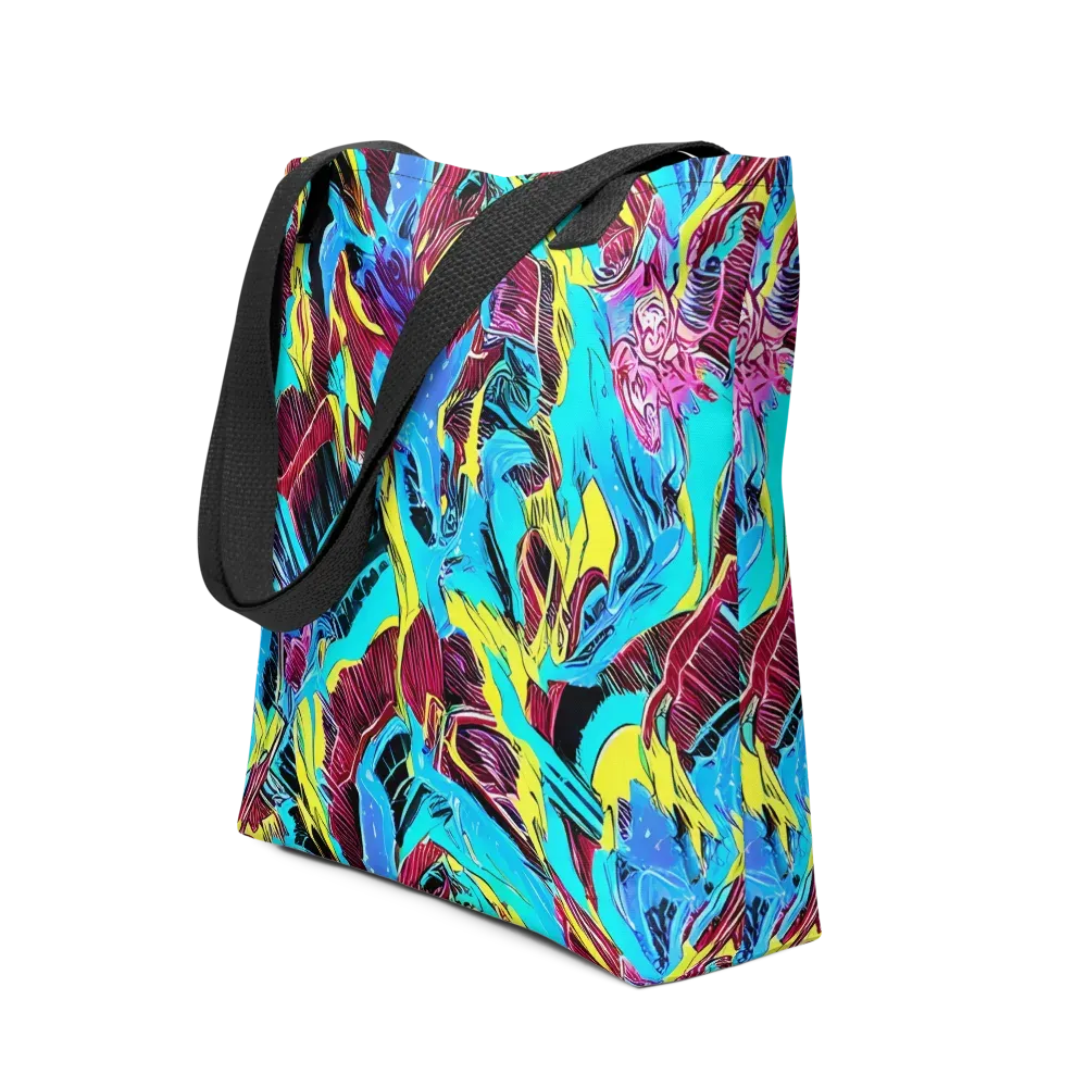 Chromatic Flora on Tote Bag — Front