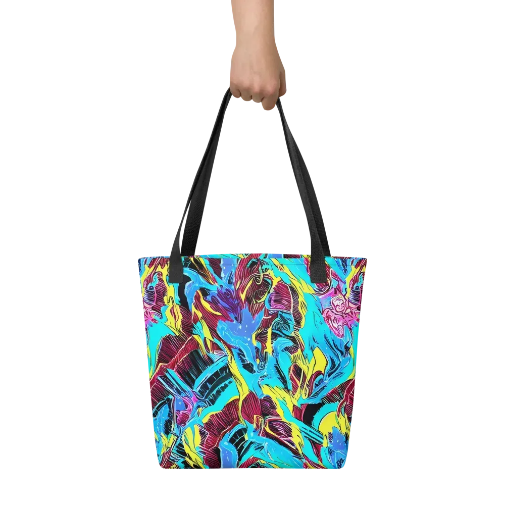 Chromatic Flora on Tote Bag — Front