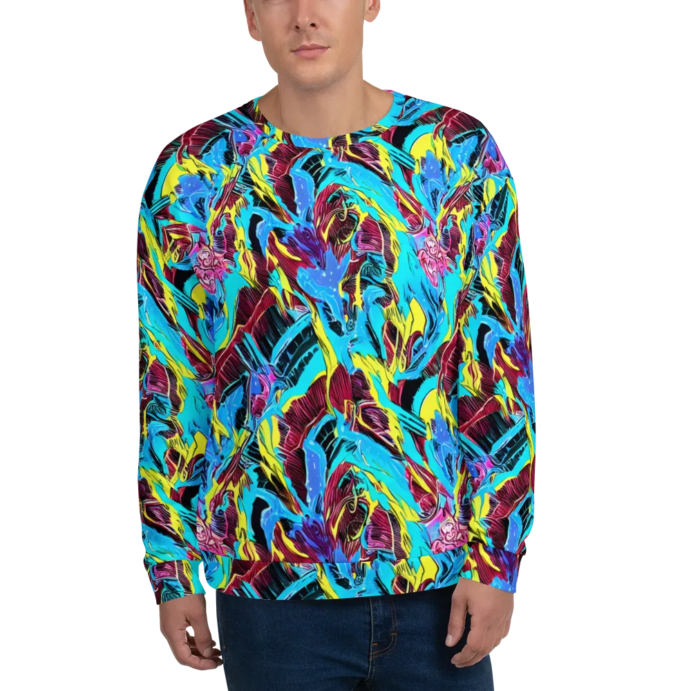 Chromatic Flora on Sweatshirt — Front