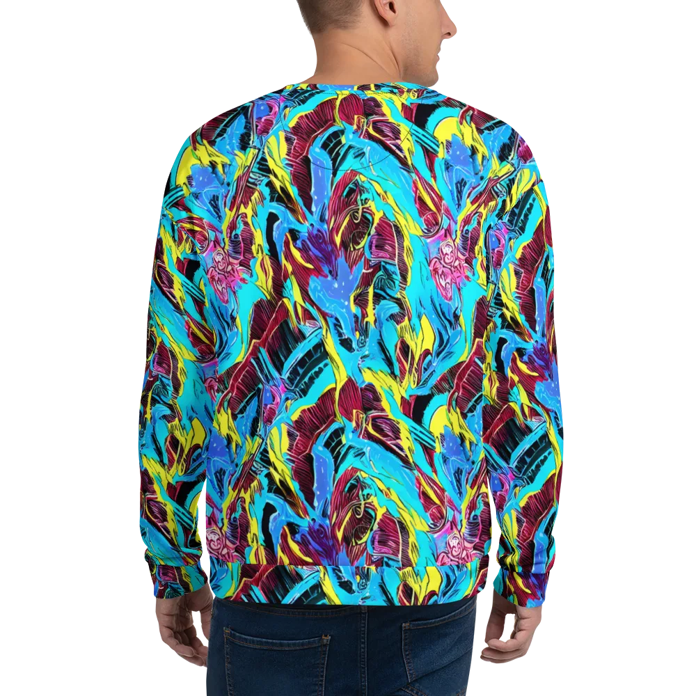 Chromatic Flora on Sweatshirt — Back