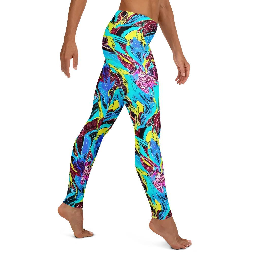Chromatic Flora on Leggings — Right