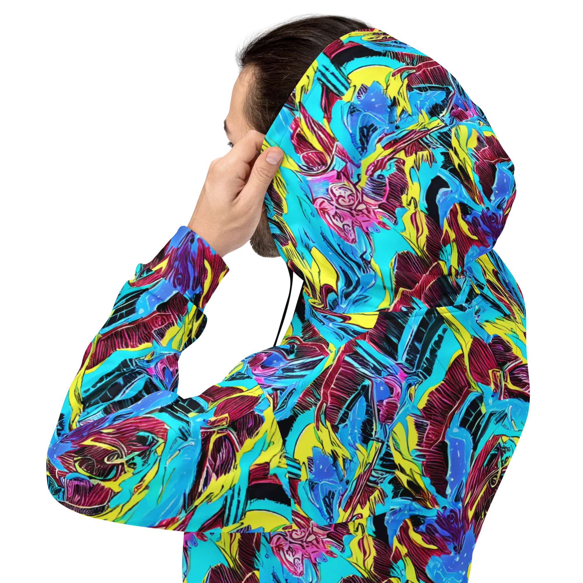 Chromatic Flora on Hoodie — Back