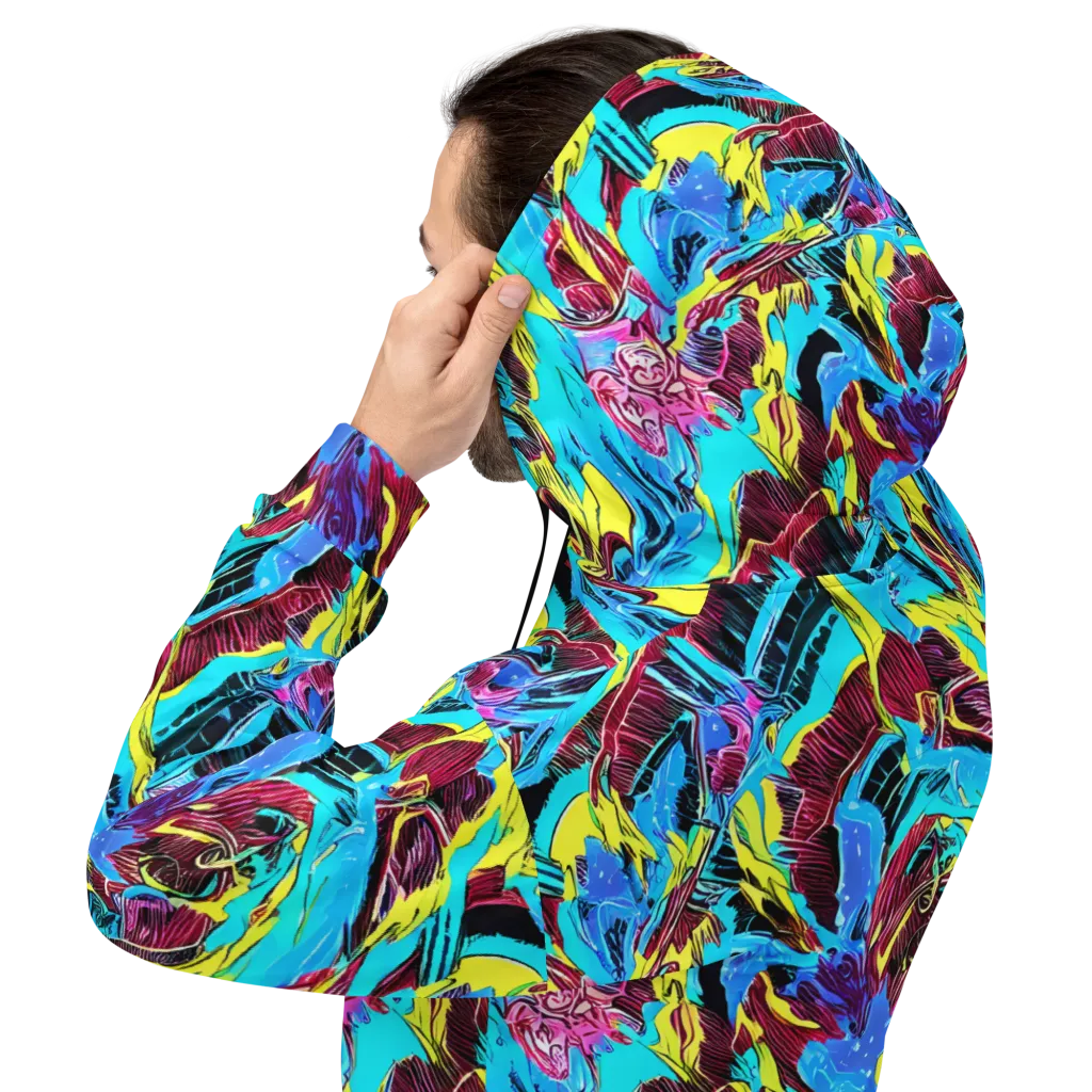 Chromatic Flora on Hoodie — Back