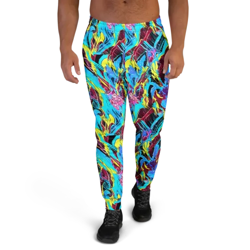 Chromatic Flora on a Men's Joggers