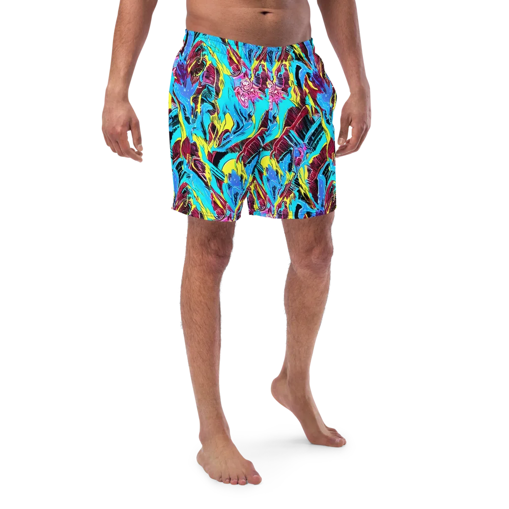 Chromatic Flora on Swim Trunks — Front