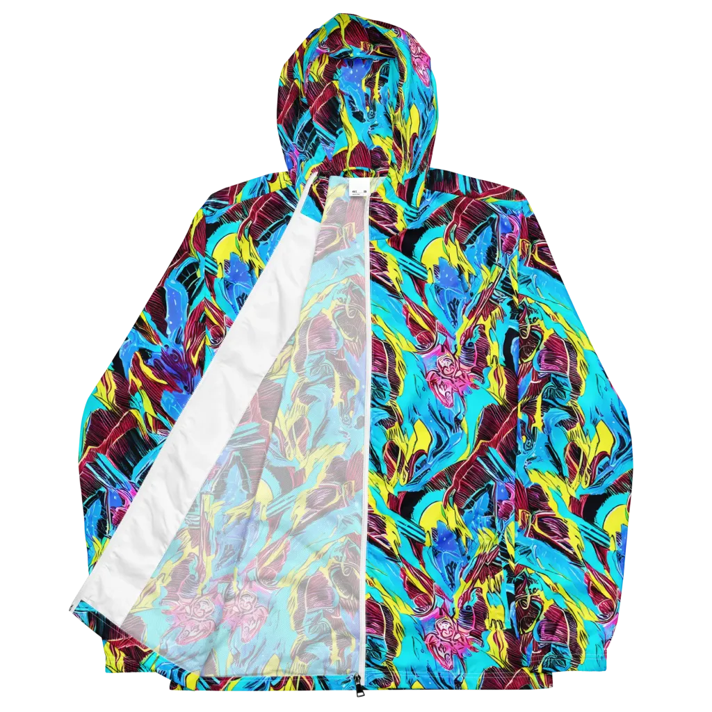 Chromatic Flora on Men's Windbreaker — Front