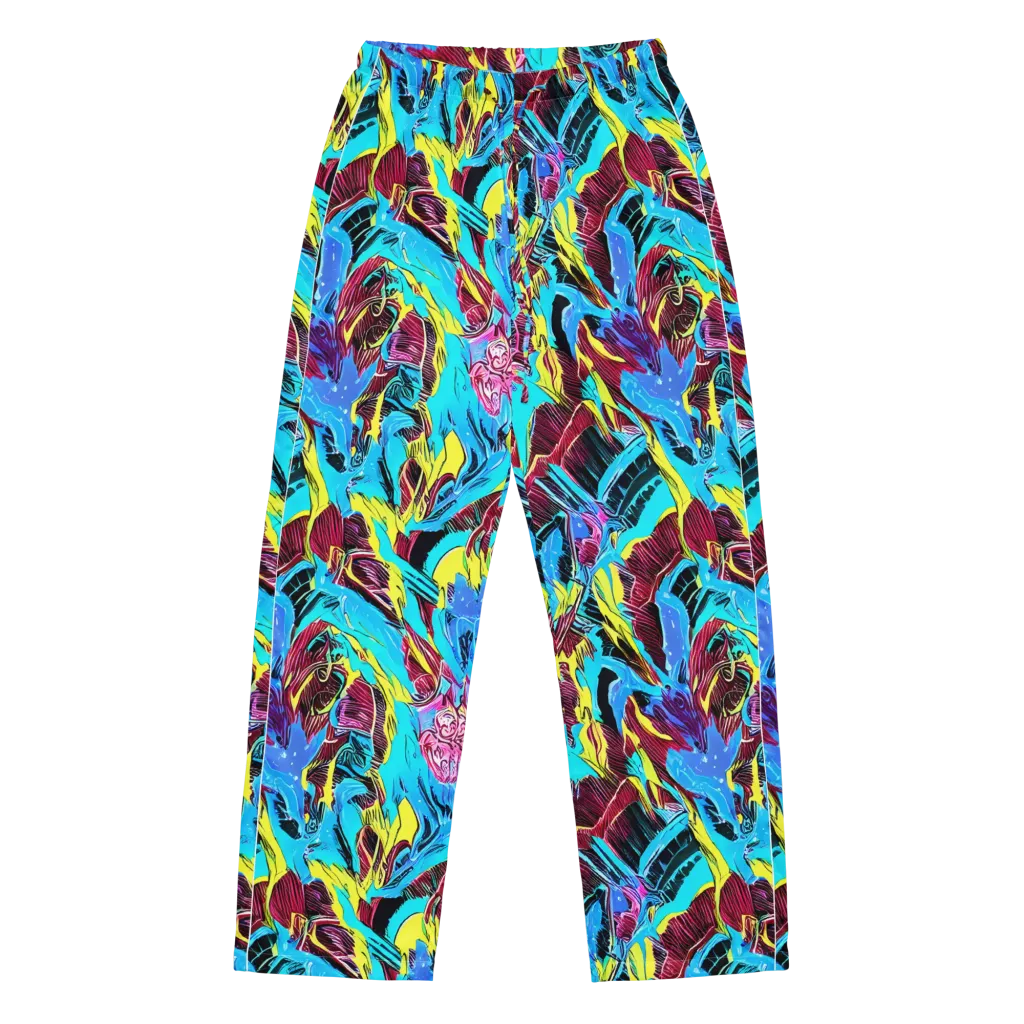 Chromatic Flora on Women's Pajama Pants — Front