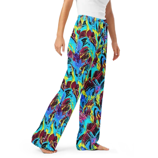 Chromatic Flora on a Women's Pajama Pants