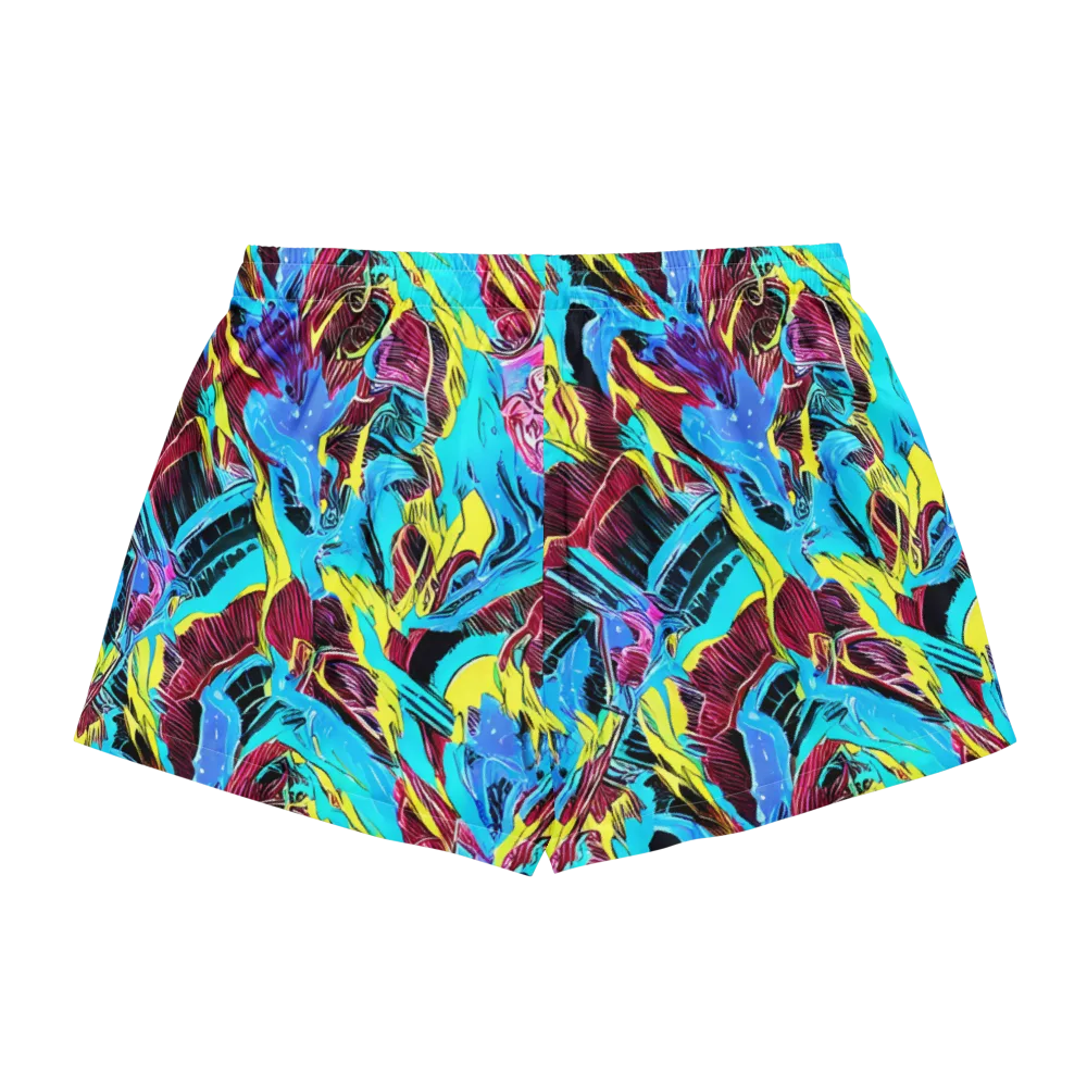 Chromatic Flora on Women's Pajama Shorts — Back