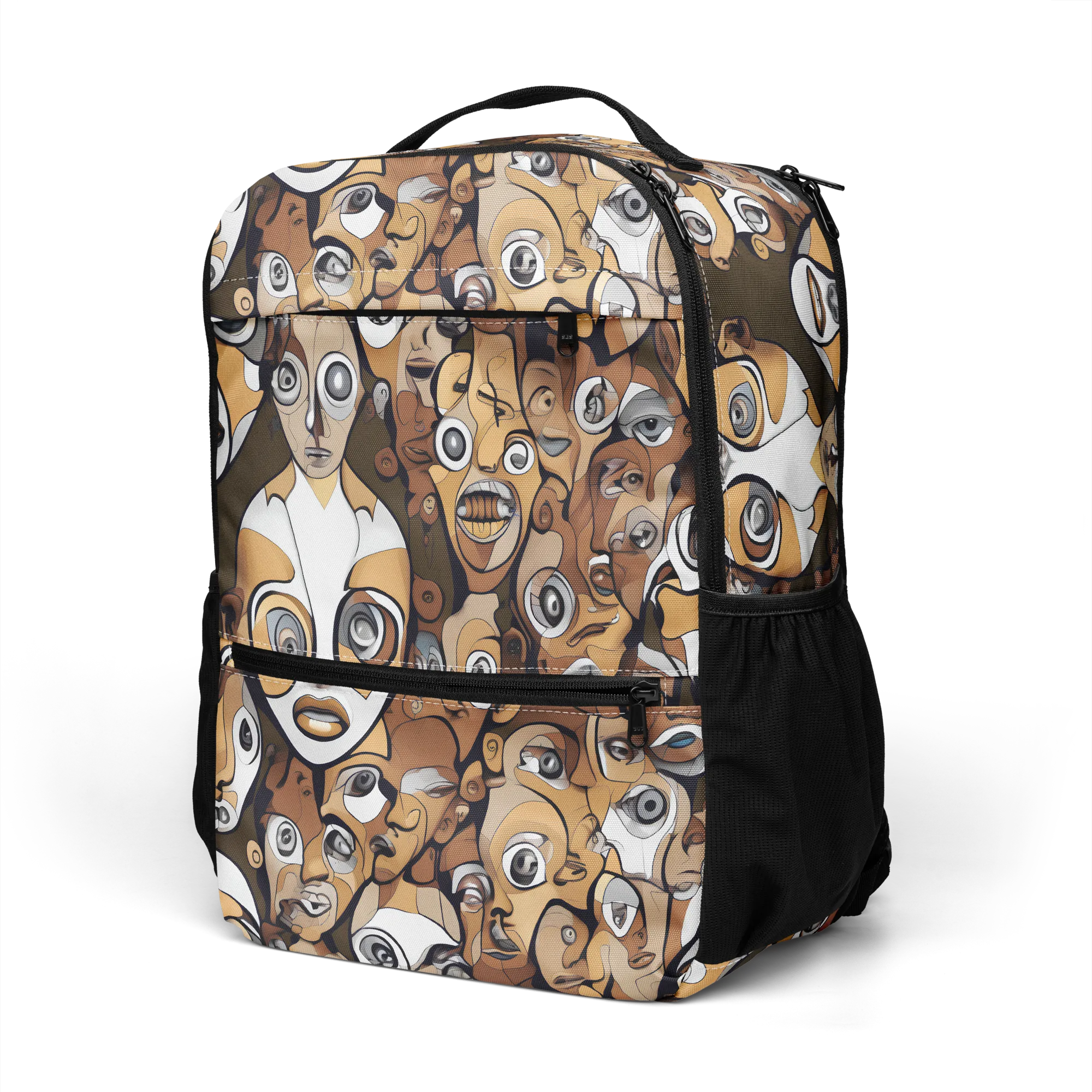 Many-eyed Masquerade on Utility Backpack — Left Front