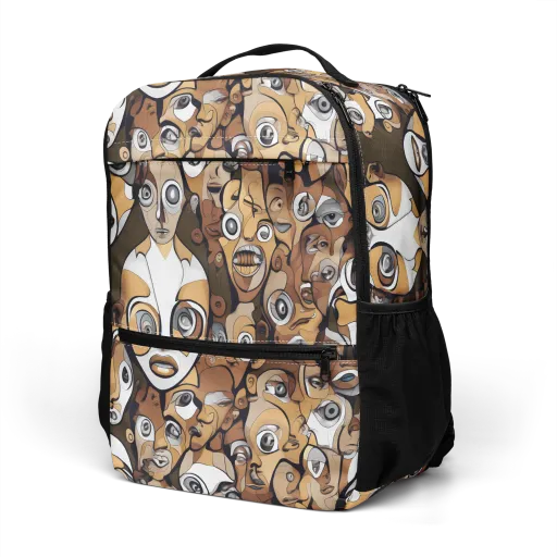 Many-eyed Masquerade on a Utility Backpack