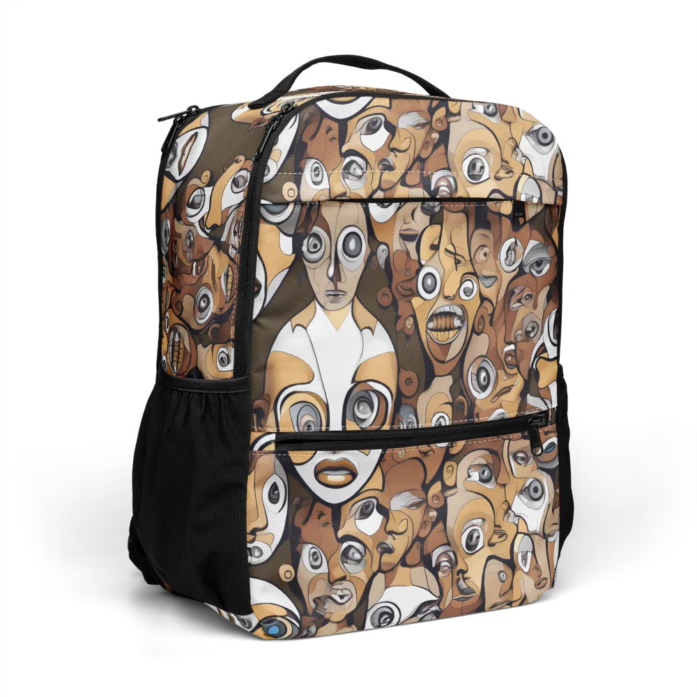 Many-eyed Masquerade on Utility Backpack — Right Front