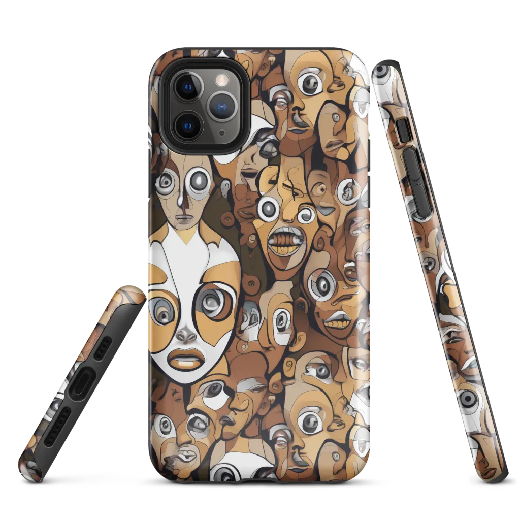 Many-eyed Masquerade on Tough Case for iPhone® — Front