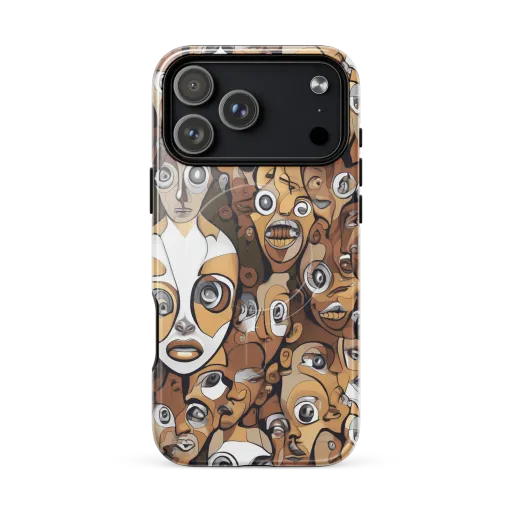 Many-eyed Masquerade on a MagSafe Tough Case for iPhone®