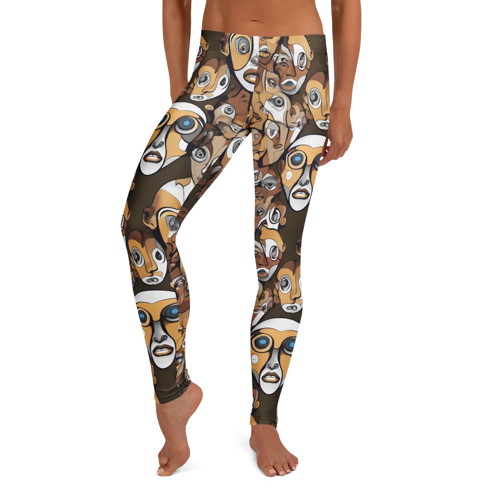 Many-eyed Masquerade on Leggings — Front