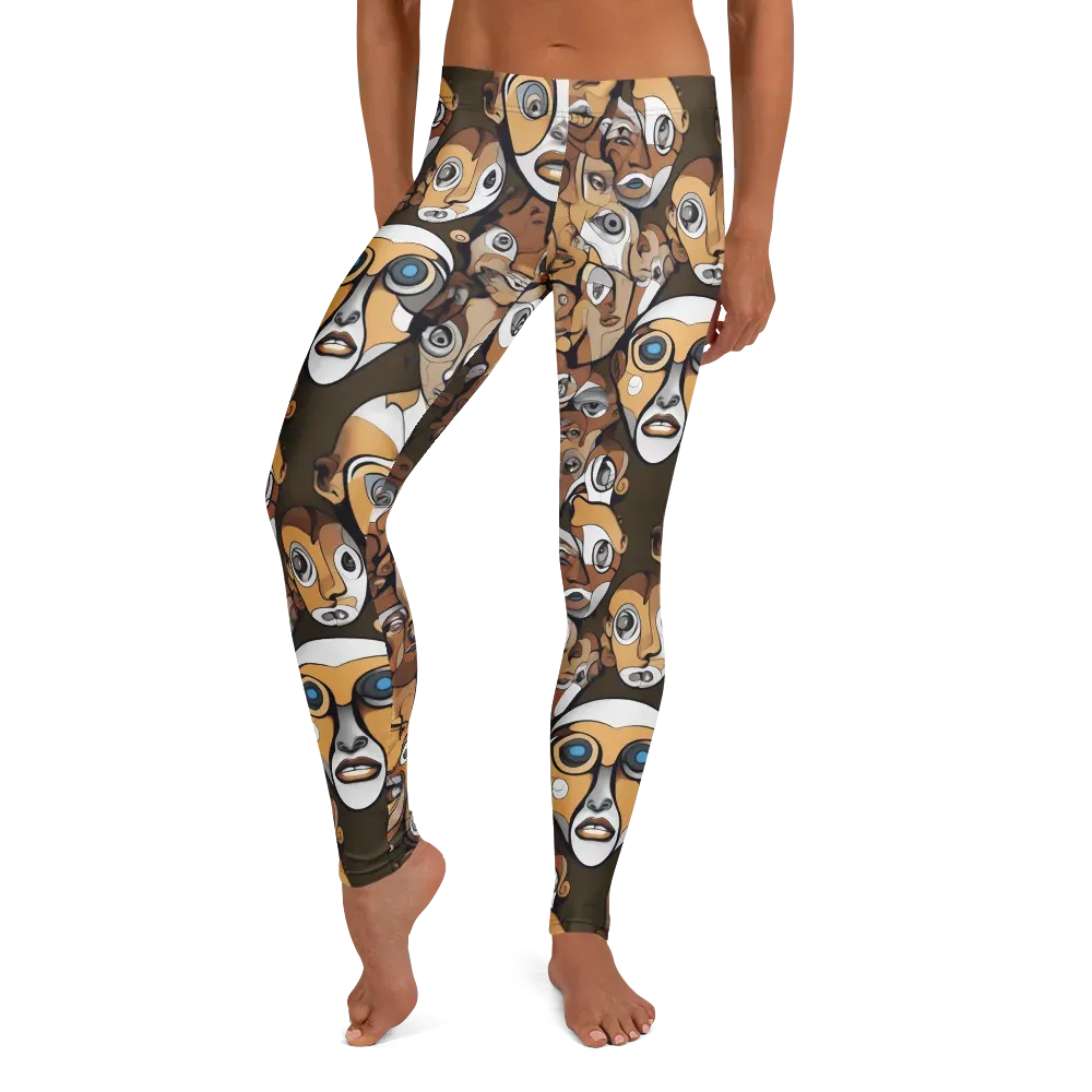 Many-eyed Masquerade on Leggings — Front