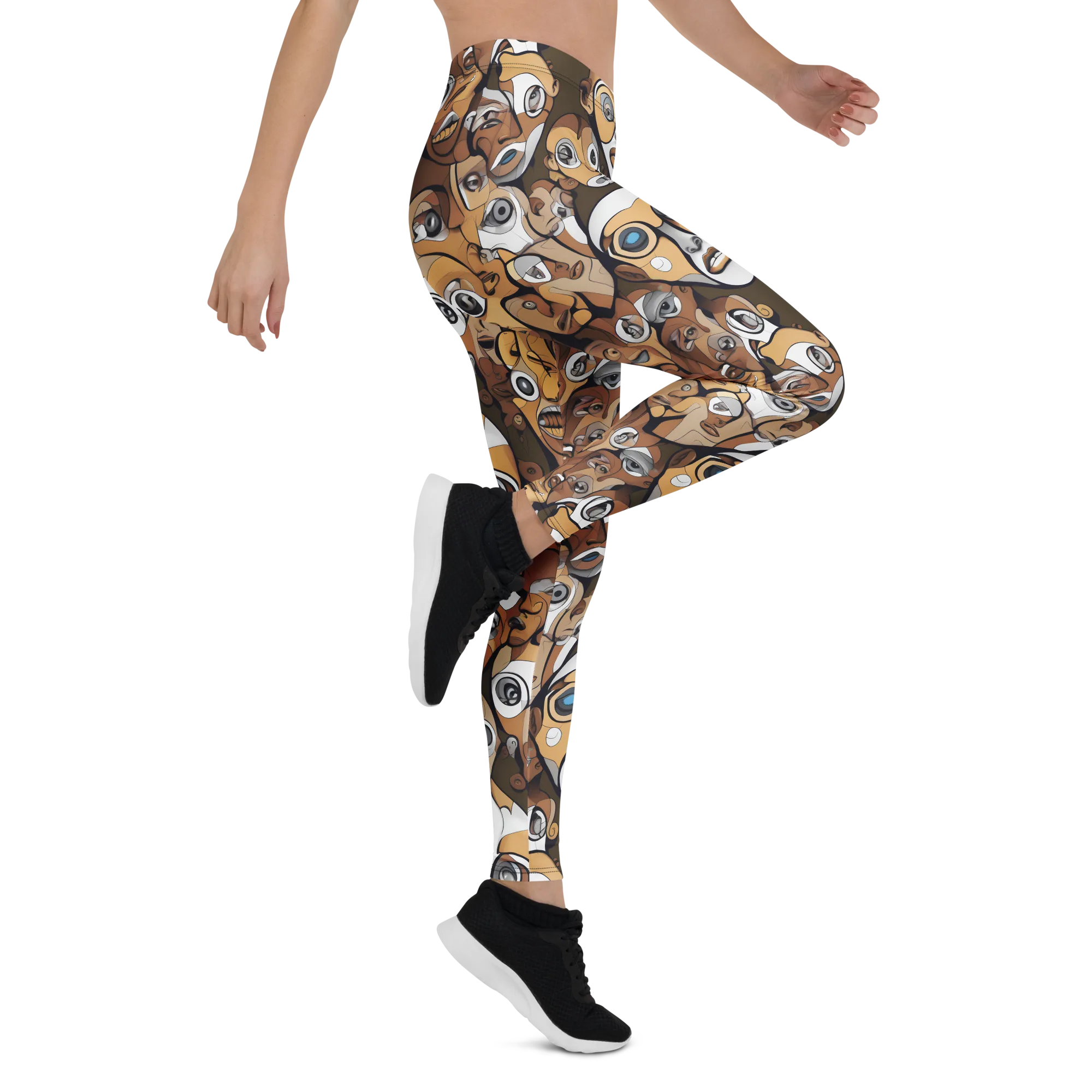 Many-eyed Masquerade on Leggings — Right